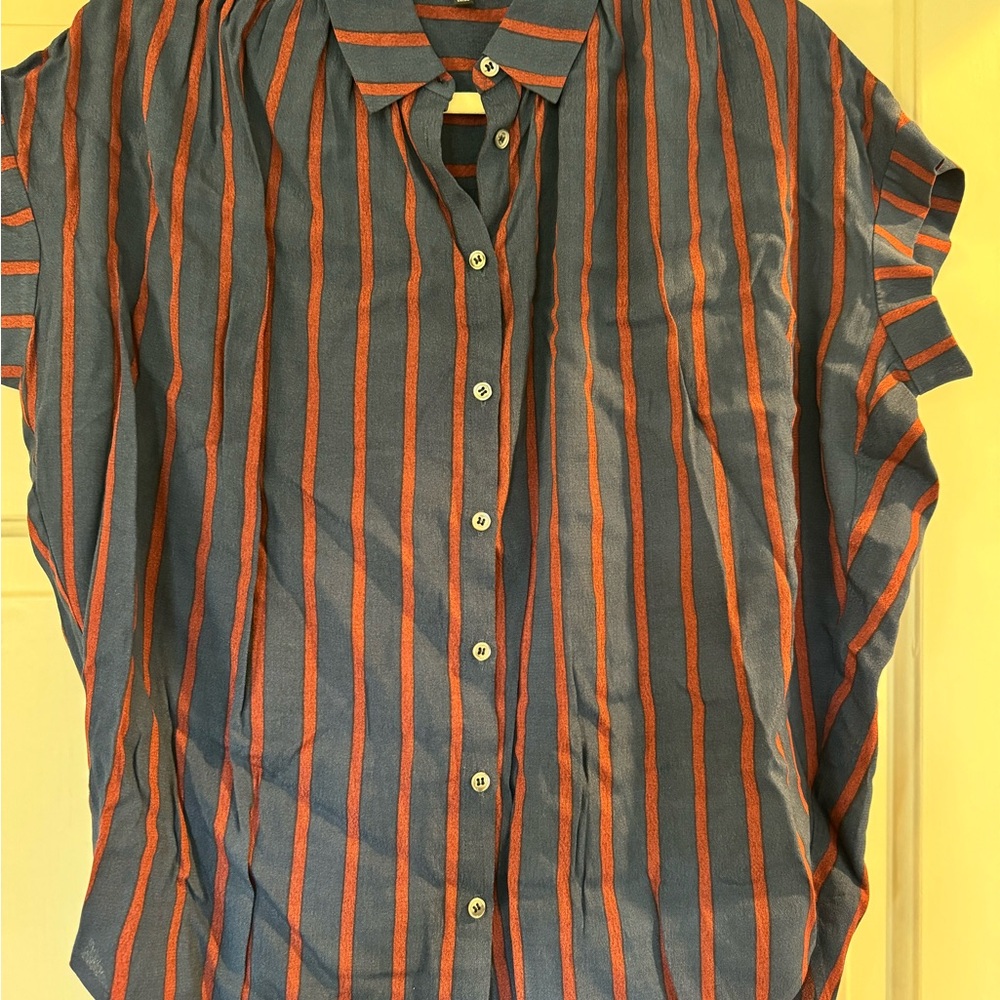 Striped Button-Up Shirt